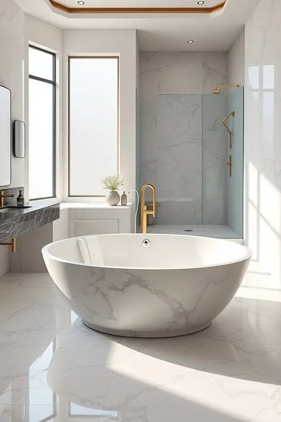 marble and natural stone combinations
