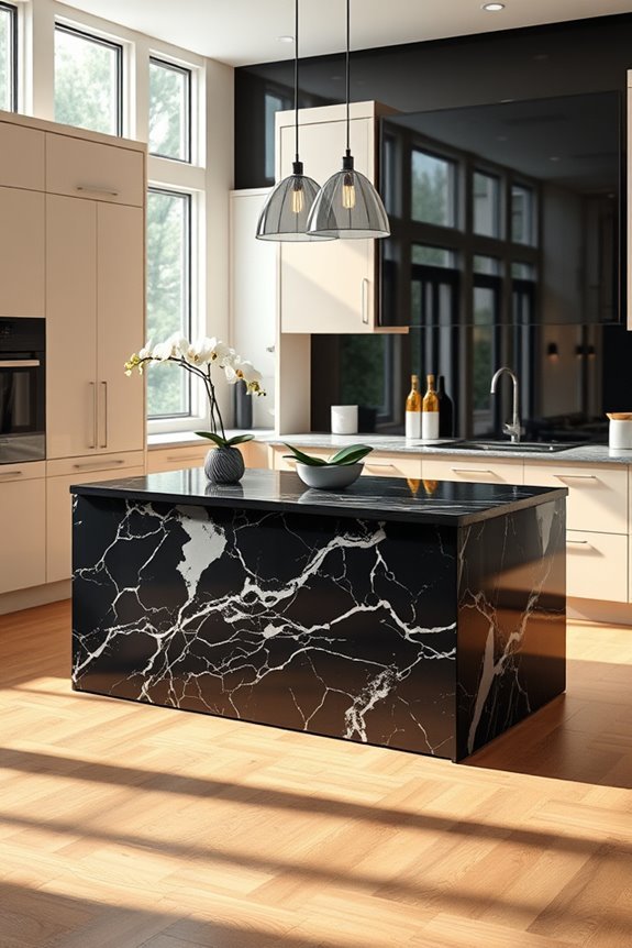 marble elegance in kitchens