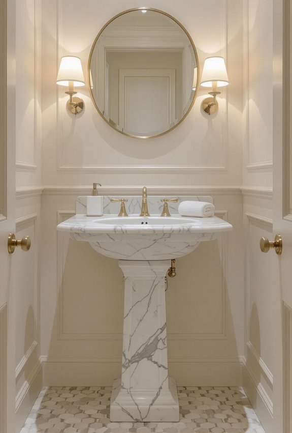 marble moldings gilded brass