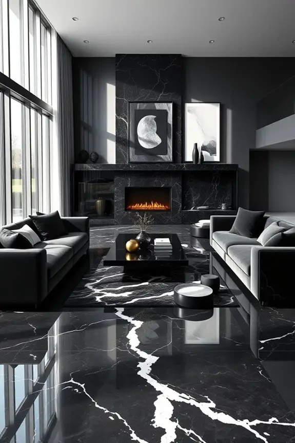 marble surfaces enhance elegance
