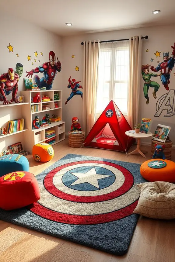 marvel superhero play area