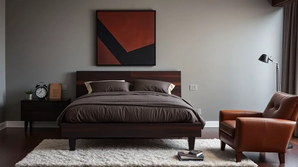 masculine bedroom wall art