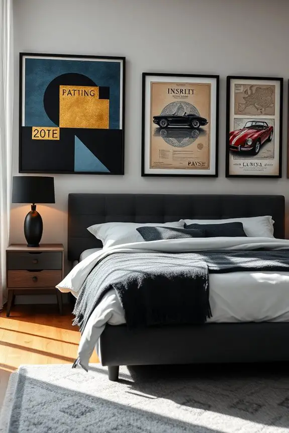 masculine canvas print decor