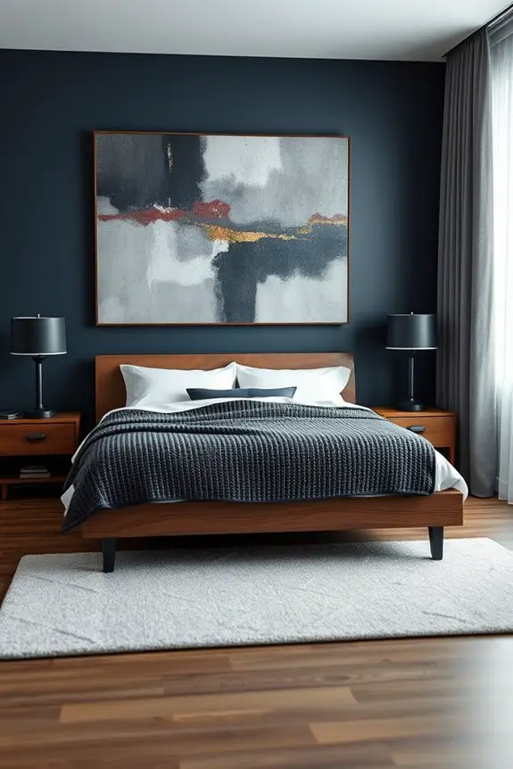 masculine color block art