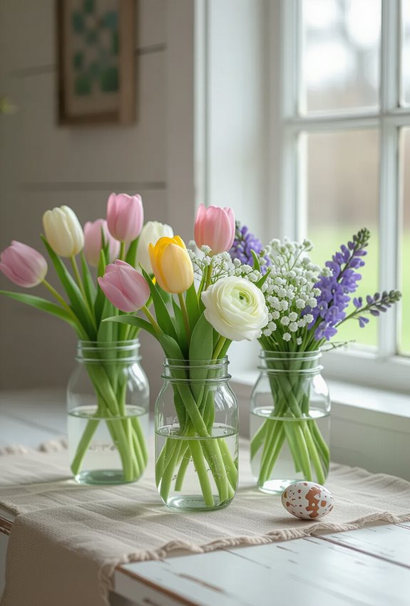 mason jar floral arrangements