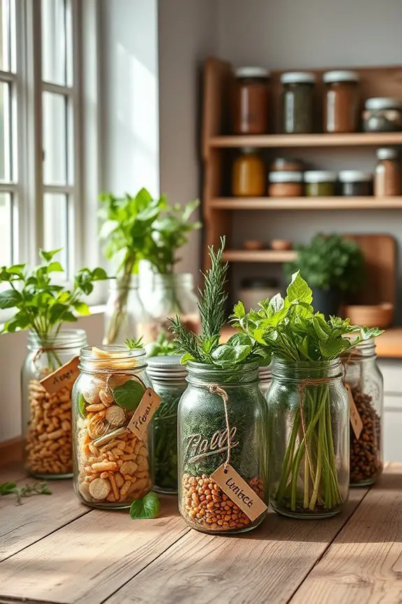 mason jars for stylish storage