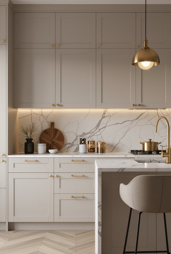 match gold hardware with brass