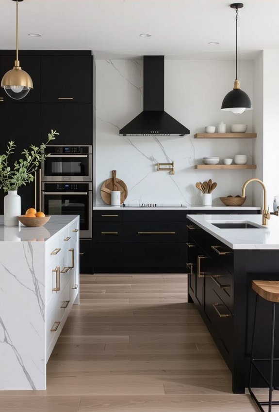 matte black modern contrast