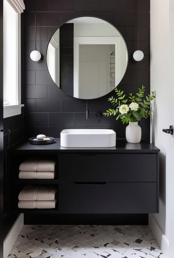 matte fixtures backlit mirror