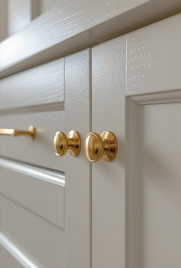 matte gold knobs cohesive upgrade