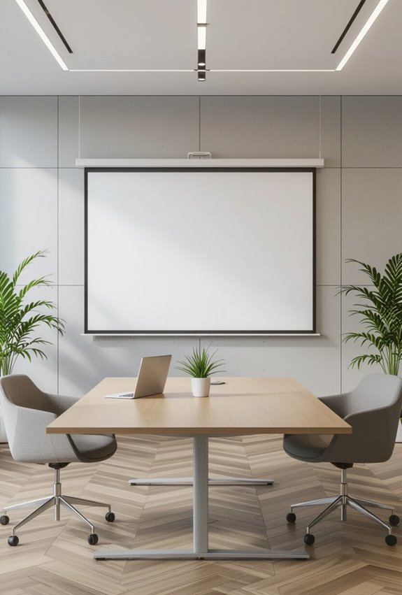 matte low gain projection walls