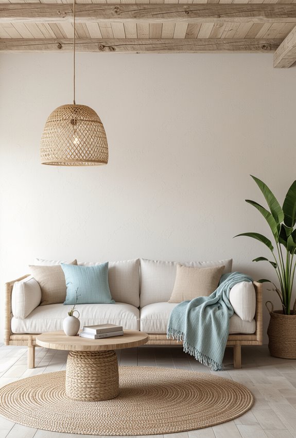 matte textured coastal linen finish