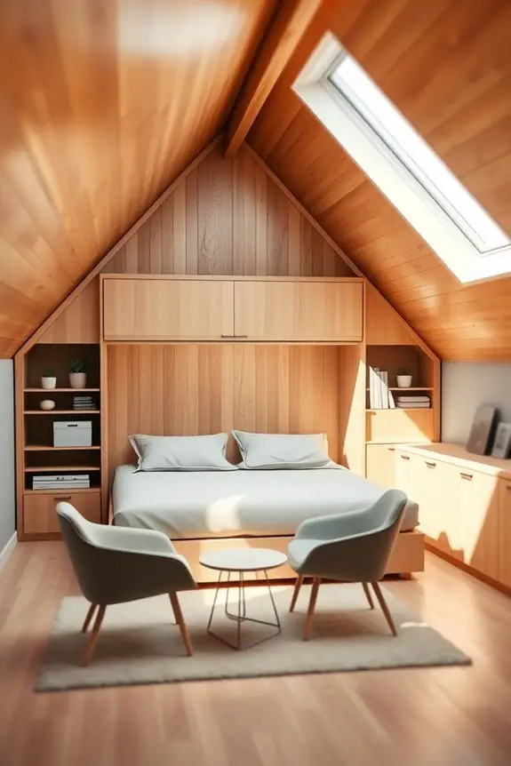 maximize attic bedroom space