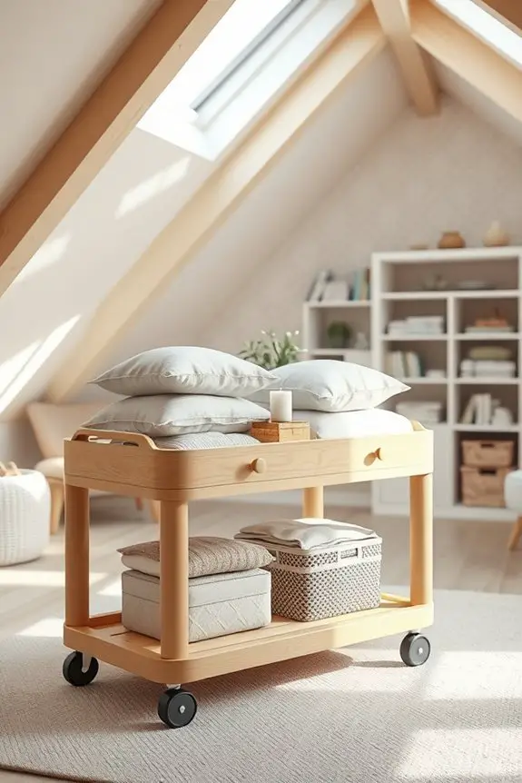 maximize attic bedroom storage
