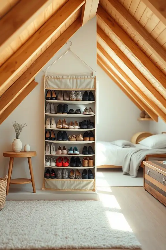 maximize attic bedroom storage