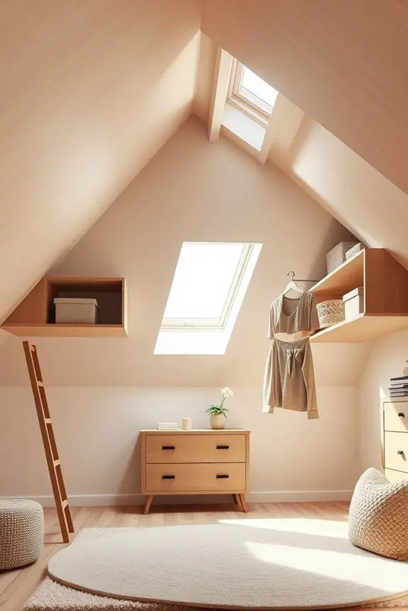 maximize attic ceiling storage