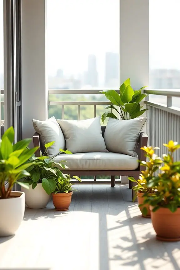 maximize balcony corner space