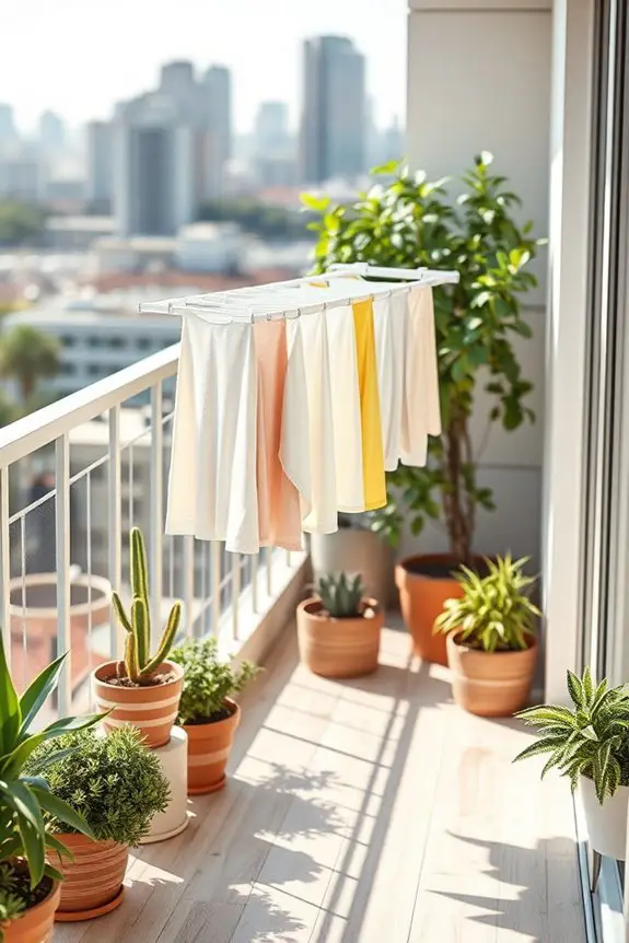 maximize balcony drying space