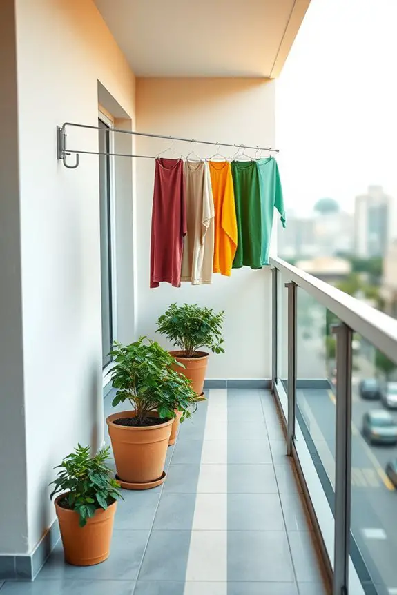 maximize balcony drying space