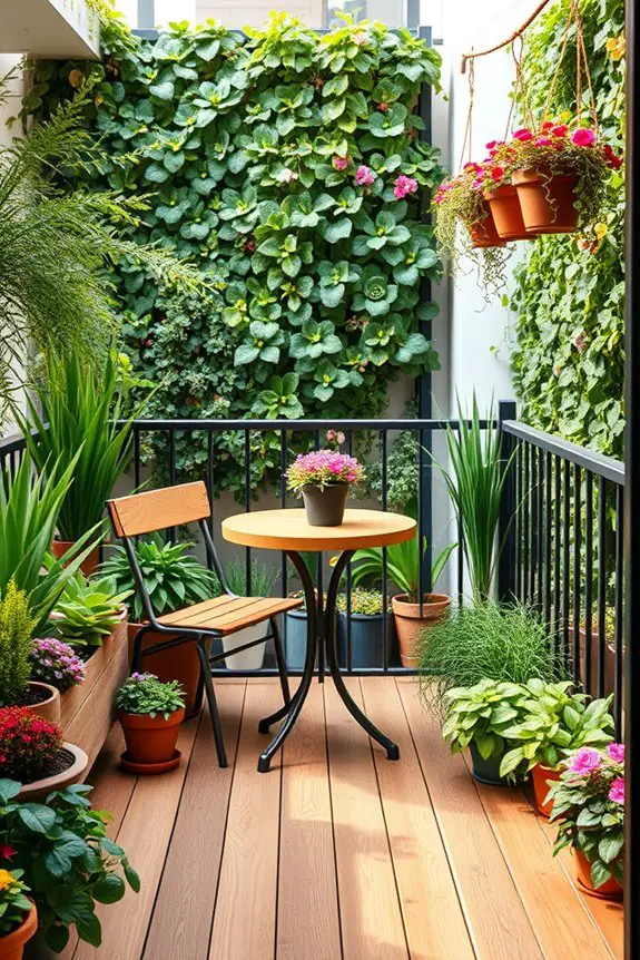 maximize balcony garden space