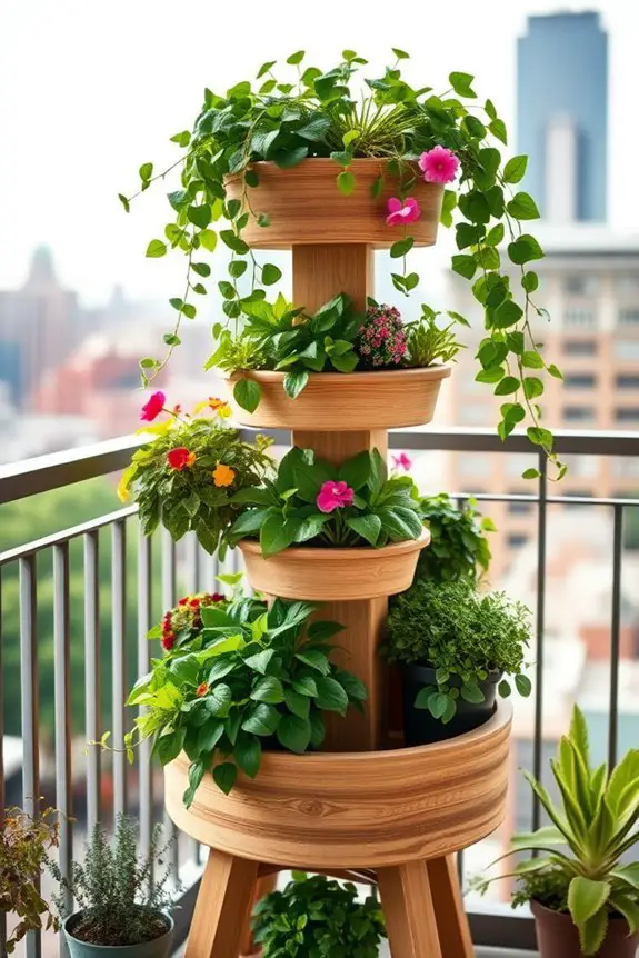 maximize balcony plant display