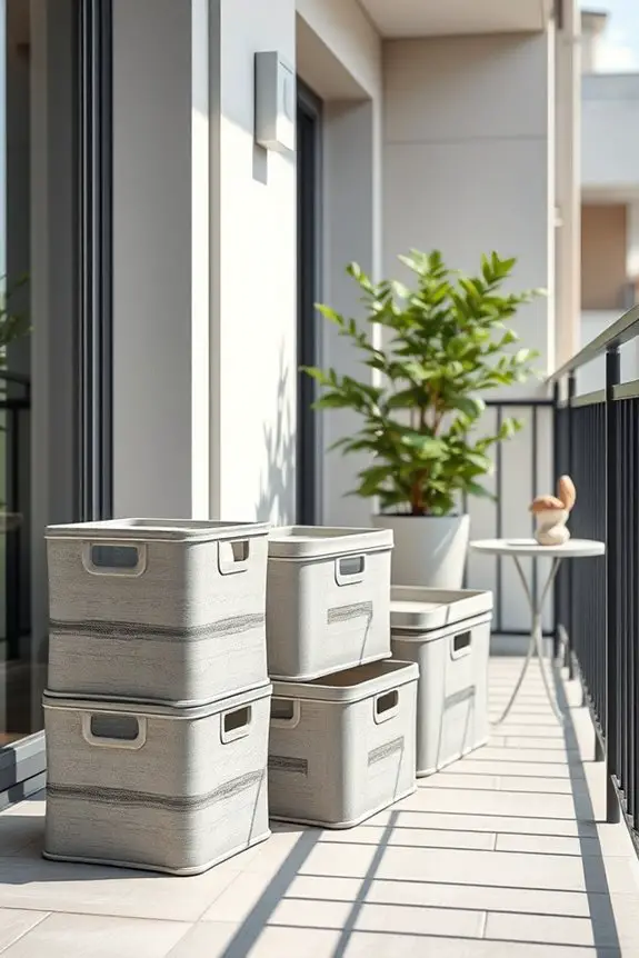 maximize balcony storage solutions