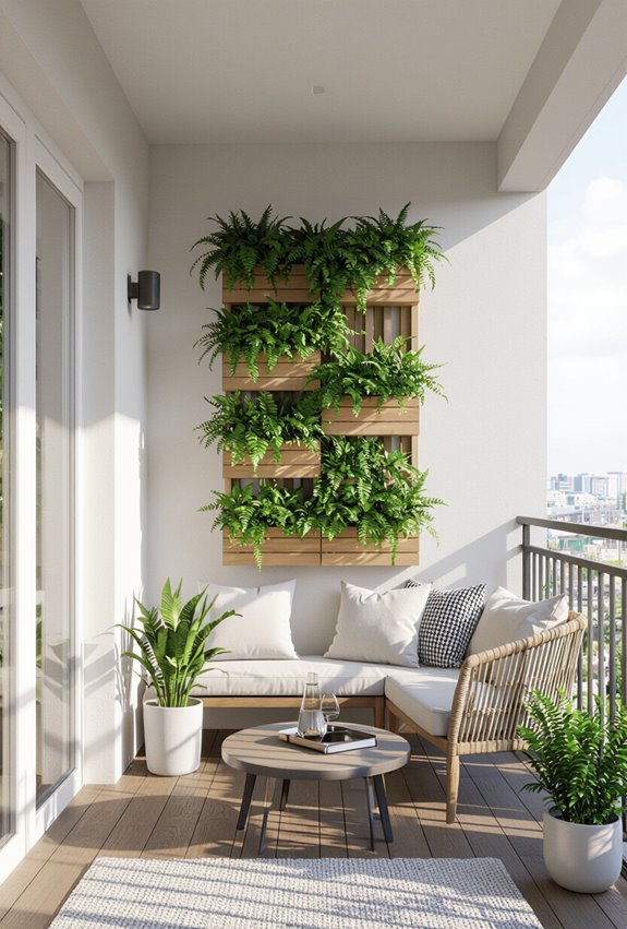 maximize balcony vertical greenery