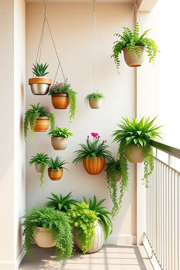 maximize balcony with vertical planters
