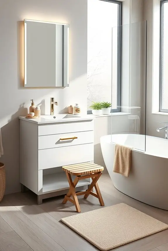 maximize bathroom space effectively
