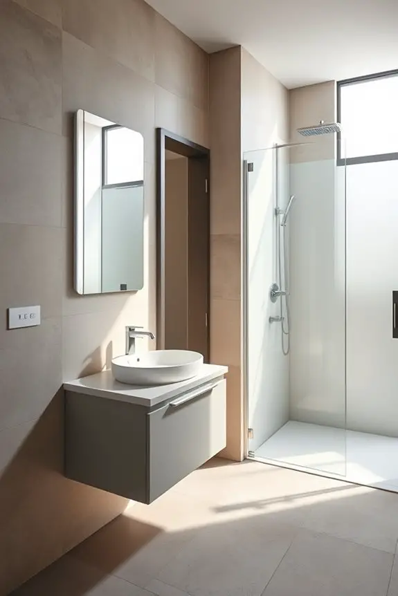 maximize bathroom space efficiently