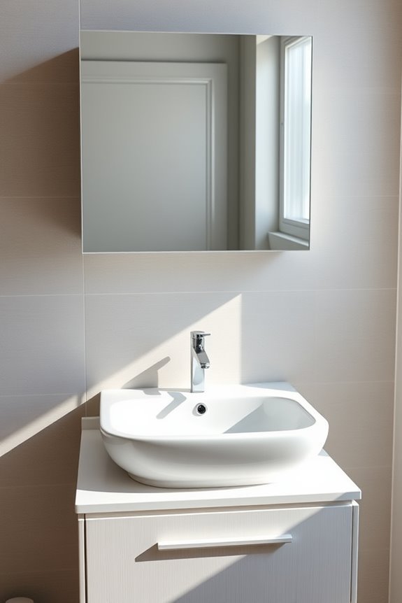 maximize bathroom space stylishly