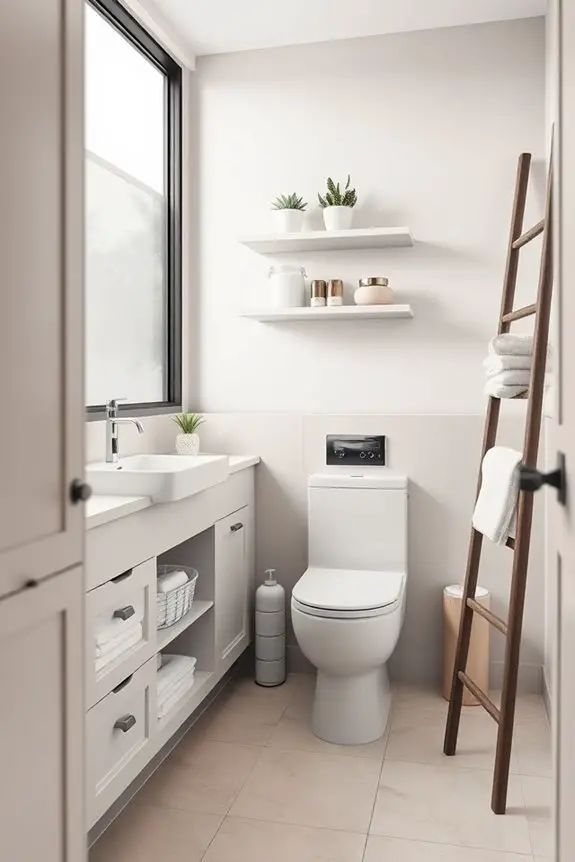 maximize bathroom storage creatively
