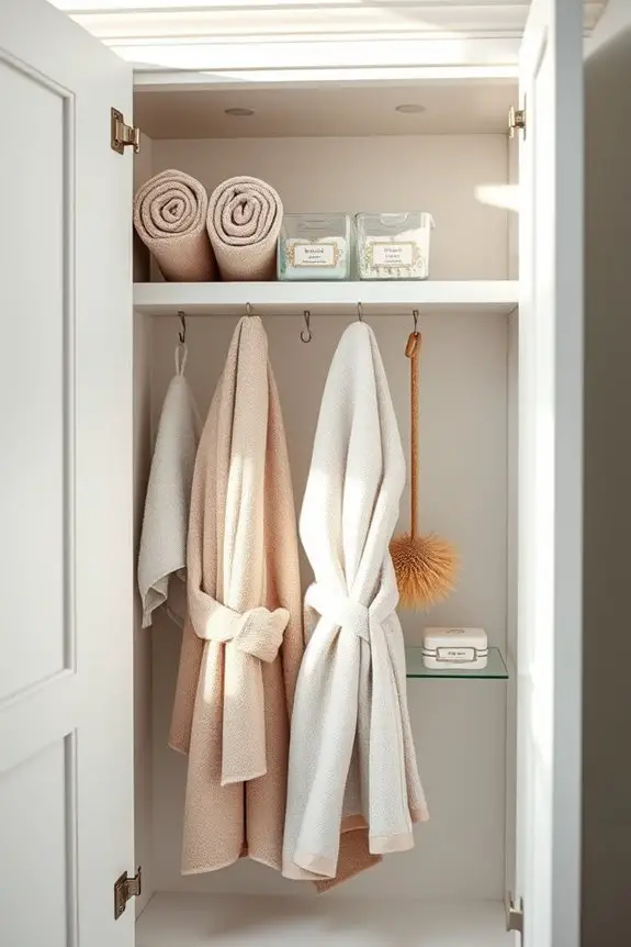 maximize bathroom storage space