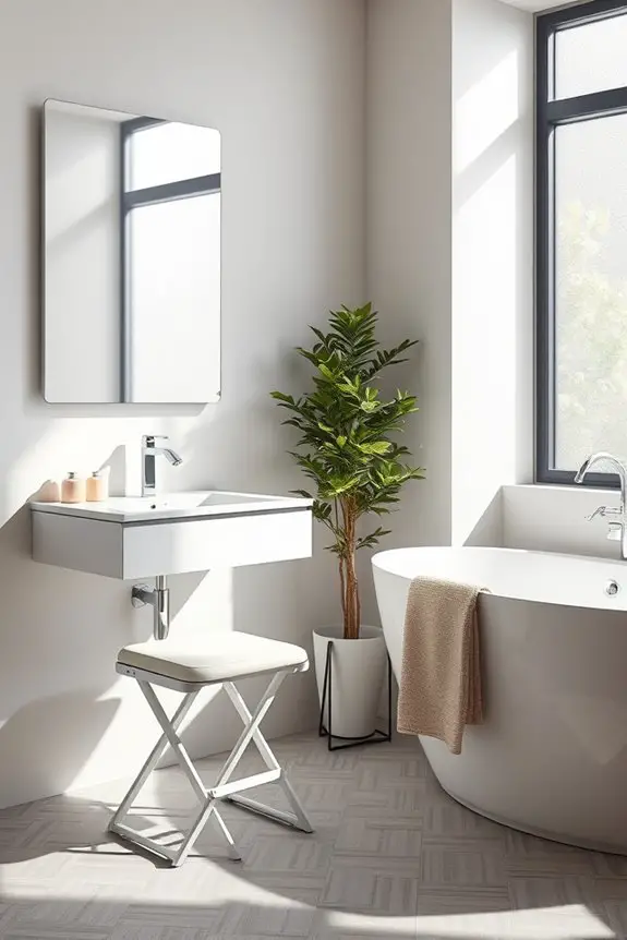 maximize bathroom storage space