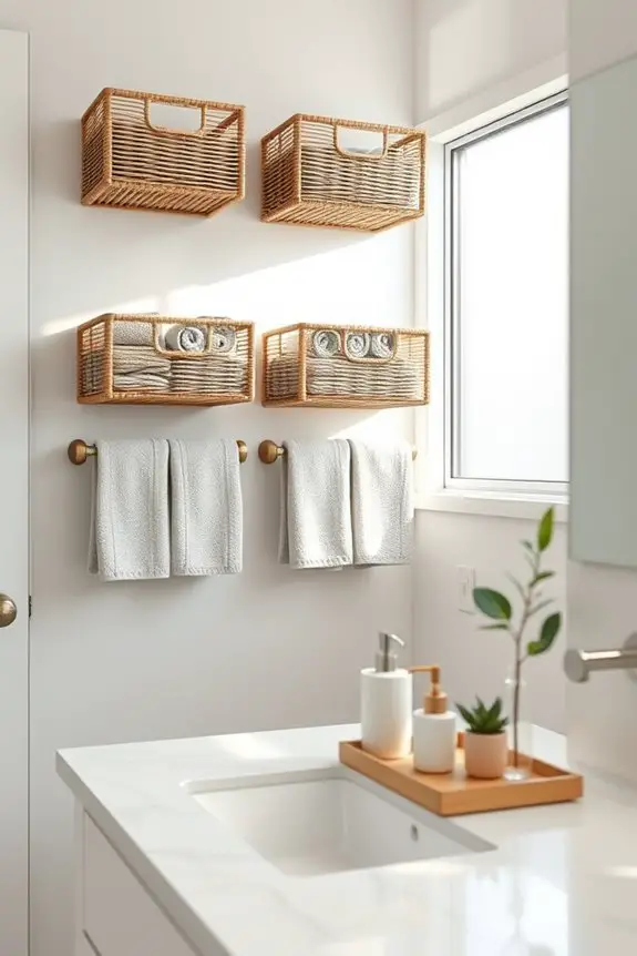maximize bathroom storage stylishly