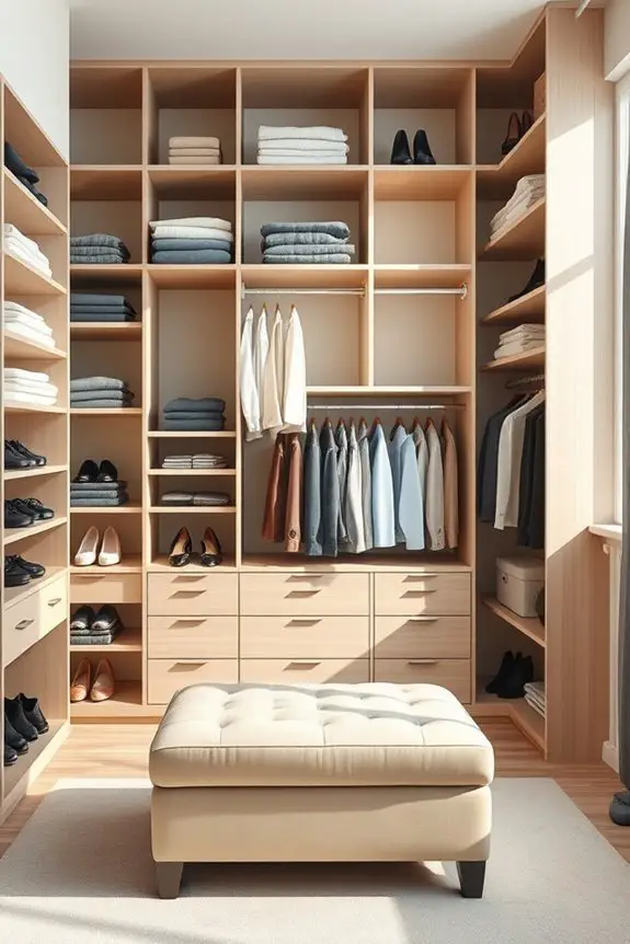maximize bedroom storage efficiency