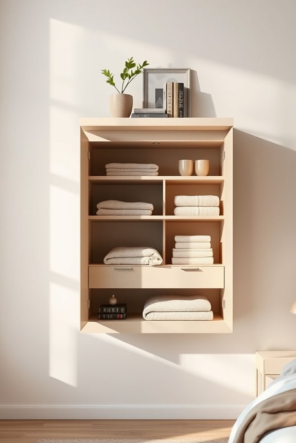 maximize bedroom storage space