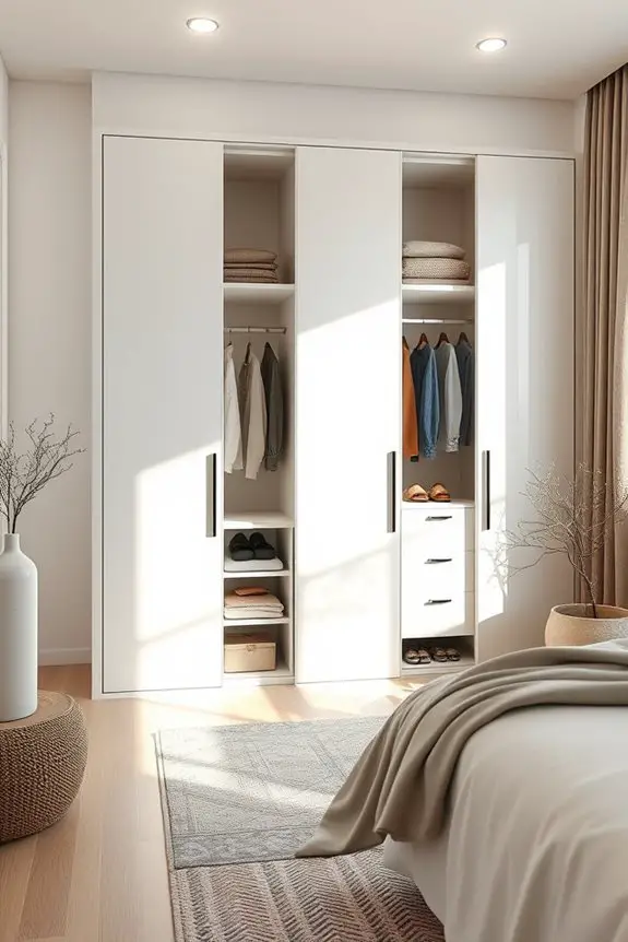 maximize bedroom storage space