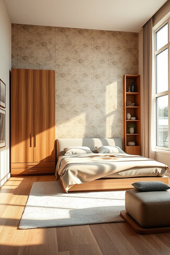 maximize bedroom storage space