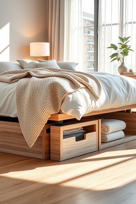 maximize bedroom storage space