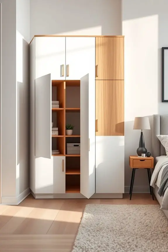 maximize bedroom storage stylishly