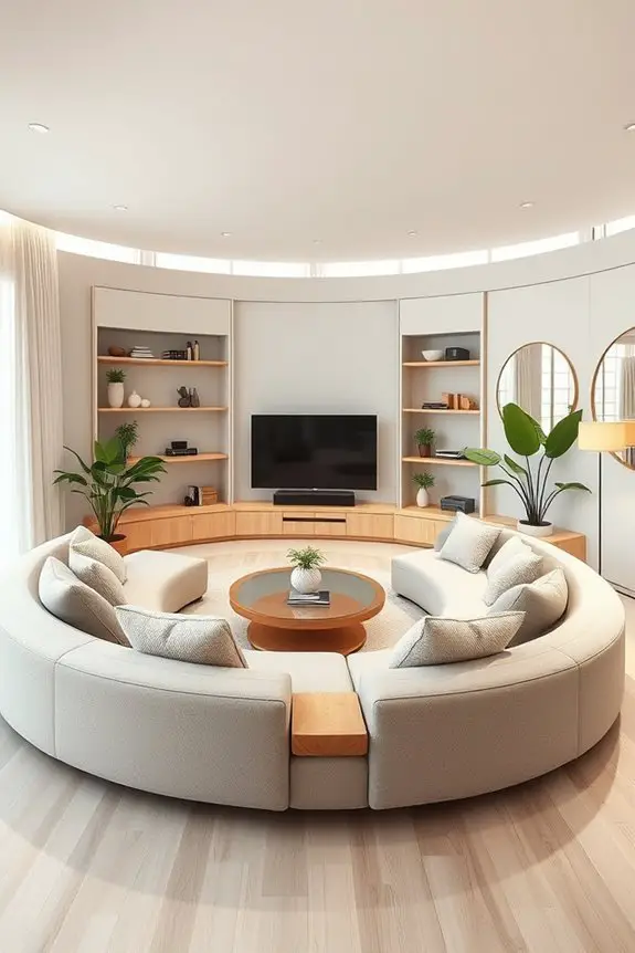 maximize circular wall space