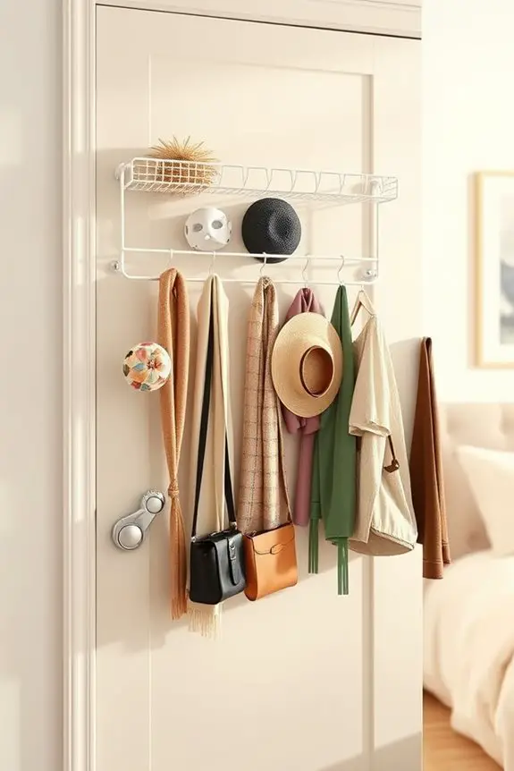 maximize closet door storage
