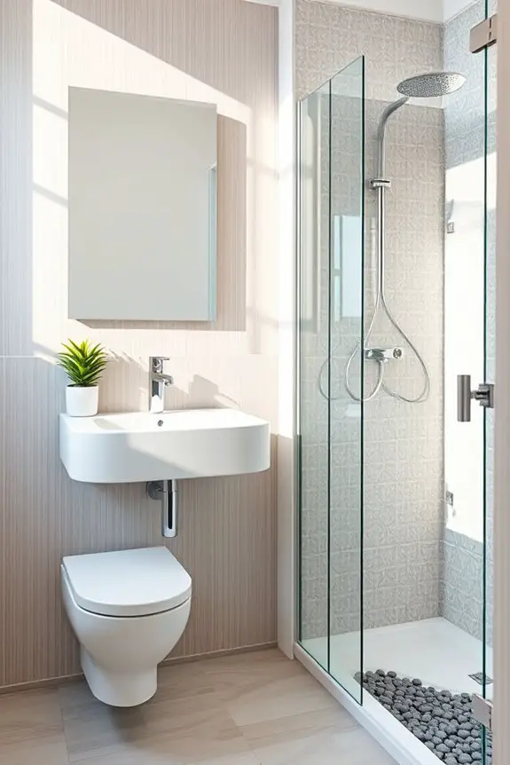 maximize compact bathroom space