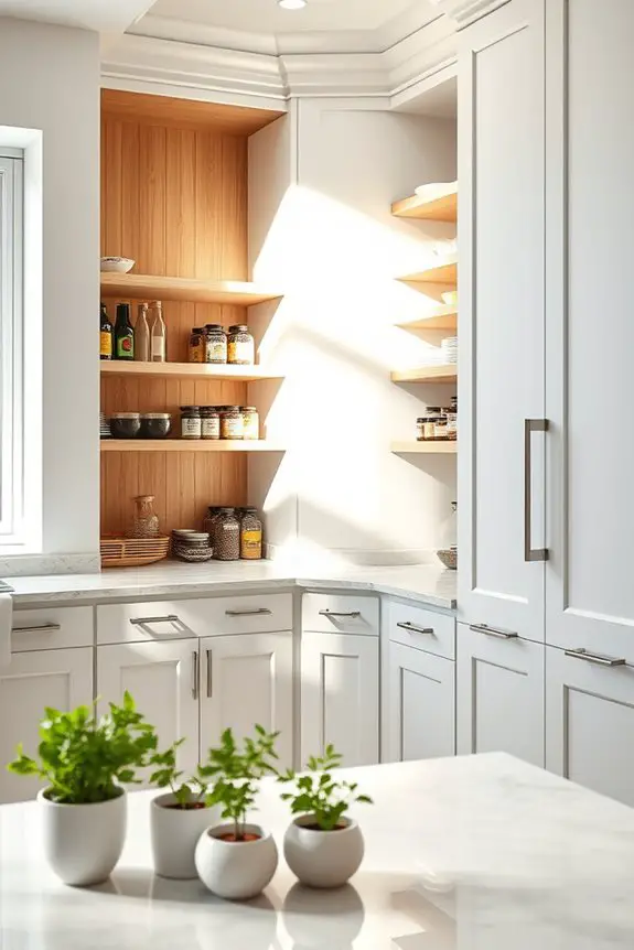 maximize corner pantry storage