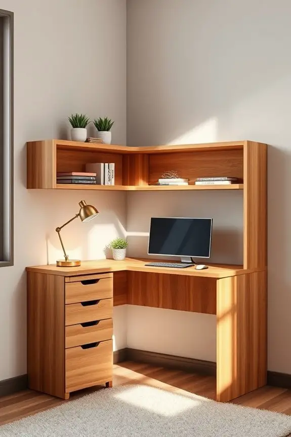 maximize corner workspace efficiency
