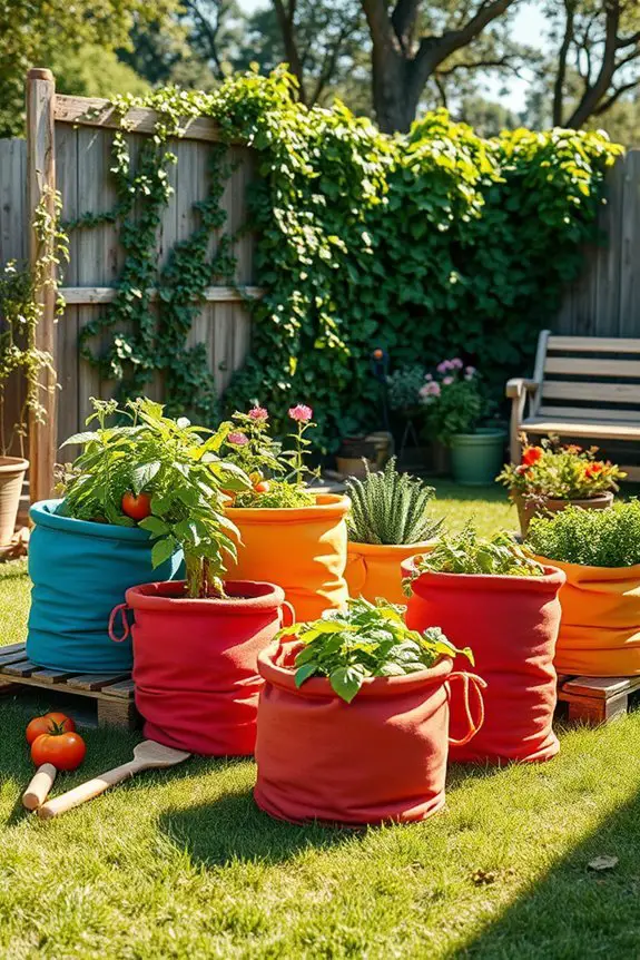 maximize gardening with fabric