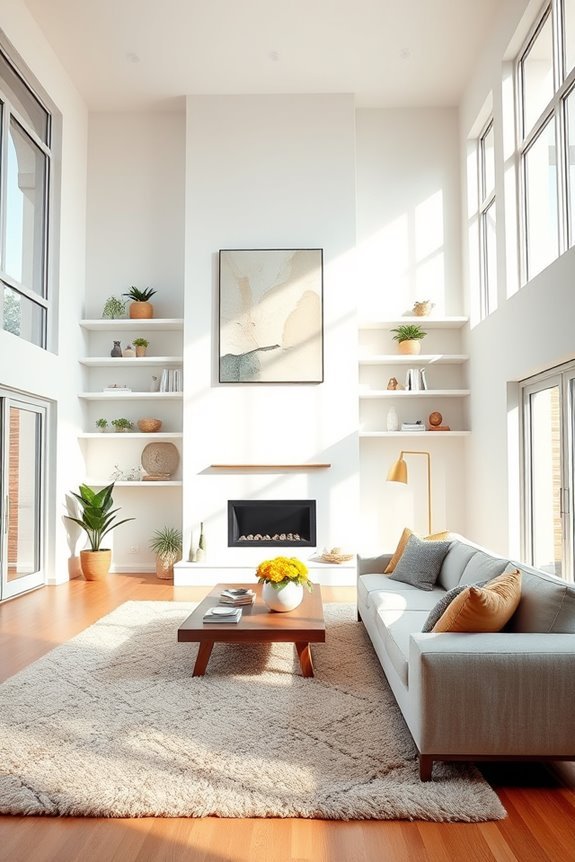 maximize high ceiling walls