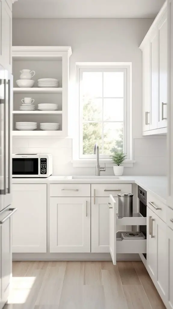 maximize kitchen appliance storage