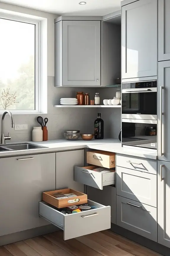 maximize kitchen corner storage